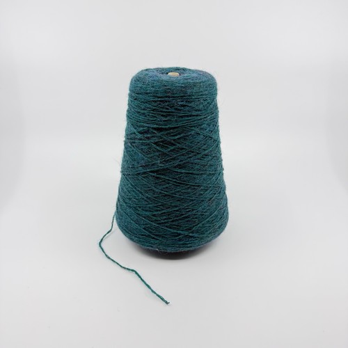 Vintage teal yarn - yarn, cone